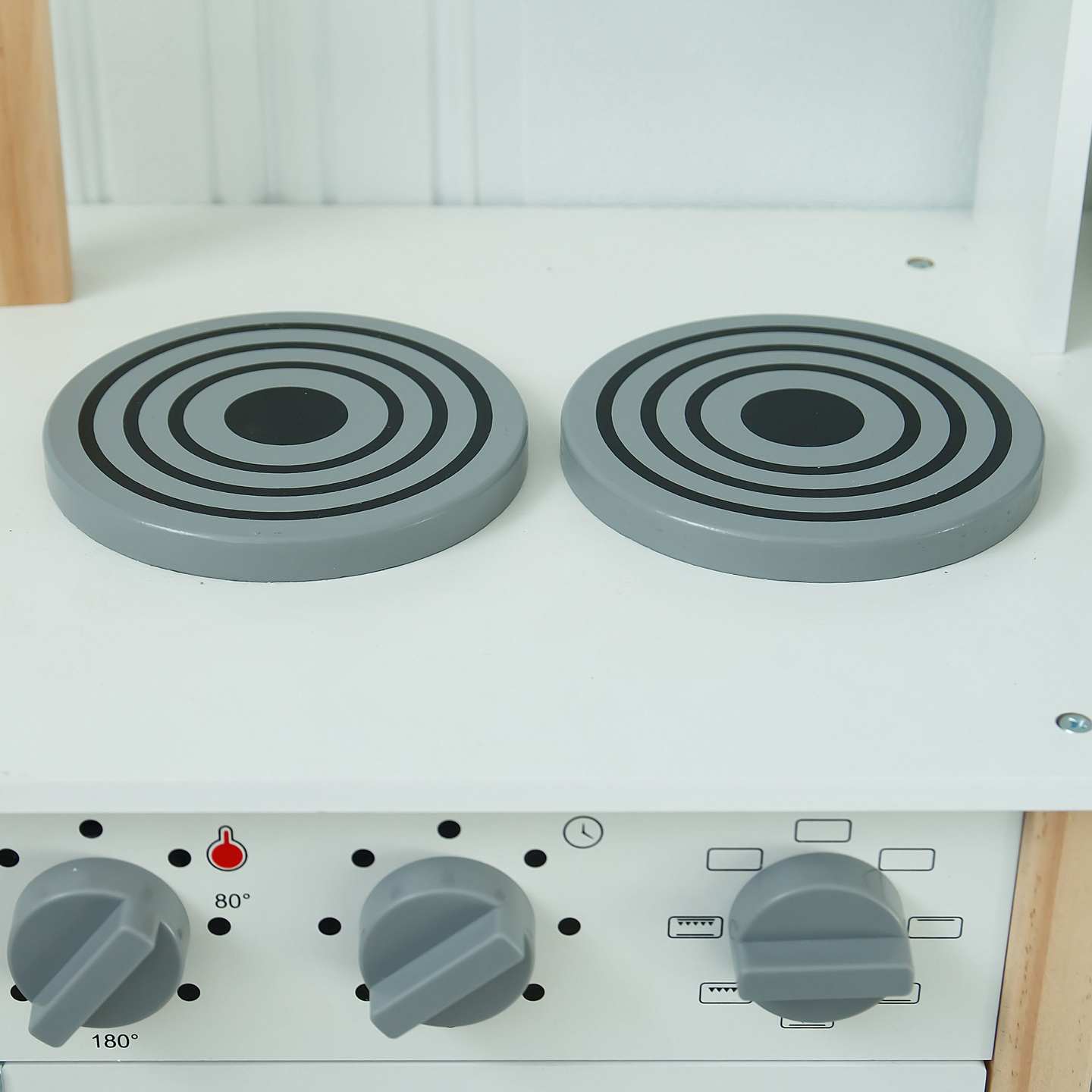 Børnekøkken i træ med mikroovn