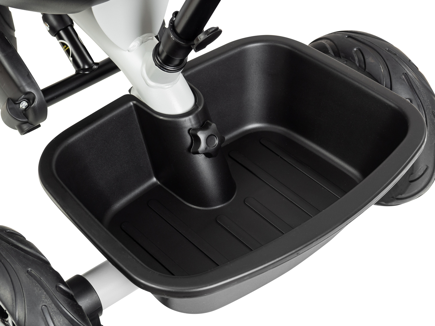 HyperMotion TOBI VECTOR trehjulet cykel - evigt oppustelige hjul + skubbebøjle. Farve: lysegrå.