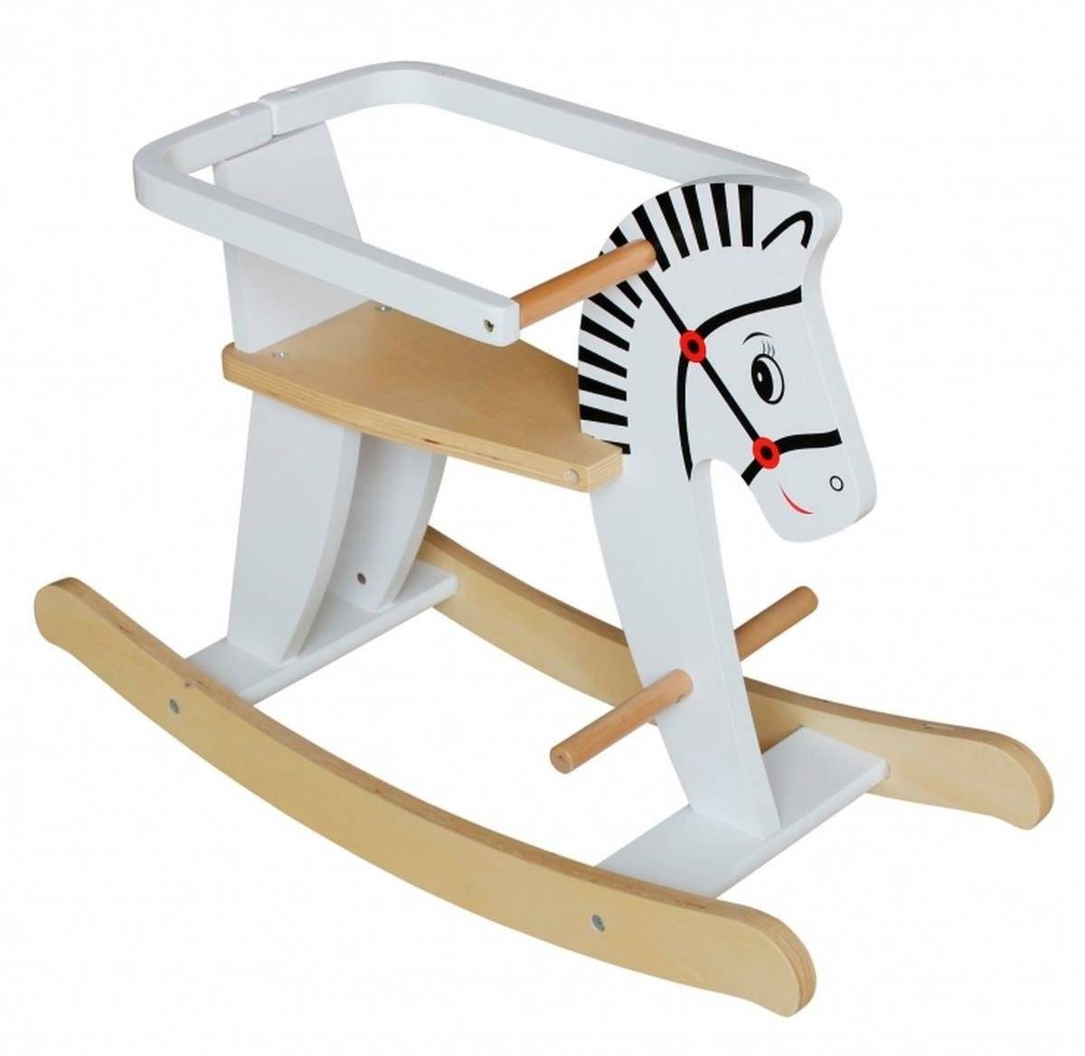 Gyngehest af træ med rækværk K11
