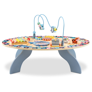 7in1 pædagogisk bord i træ, musikalsk, sensorisk