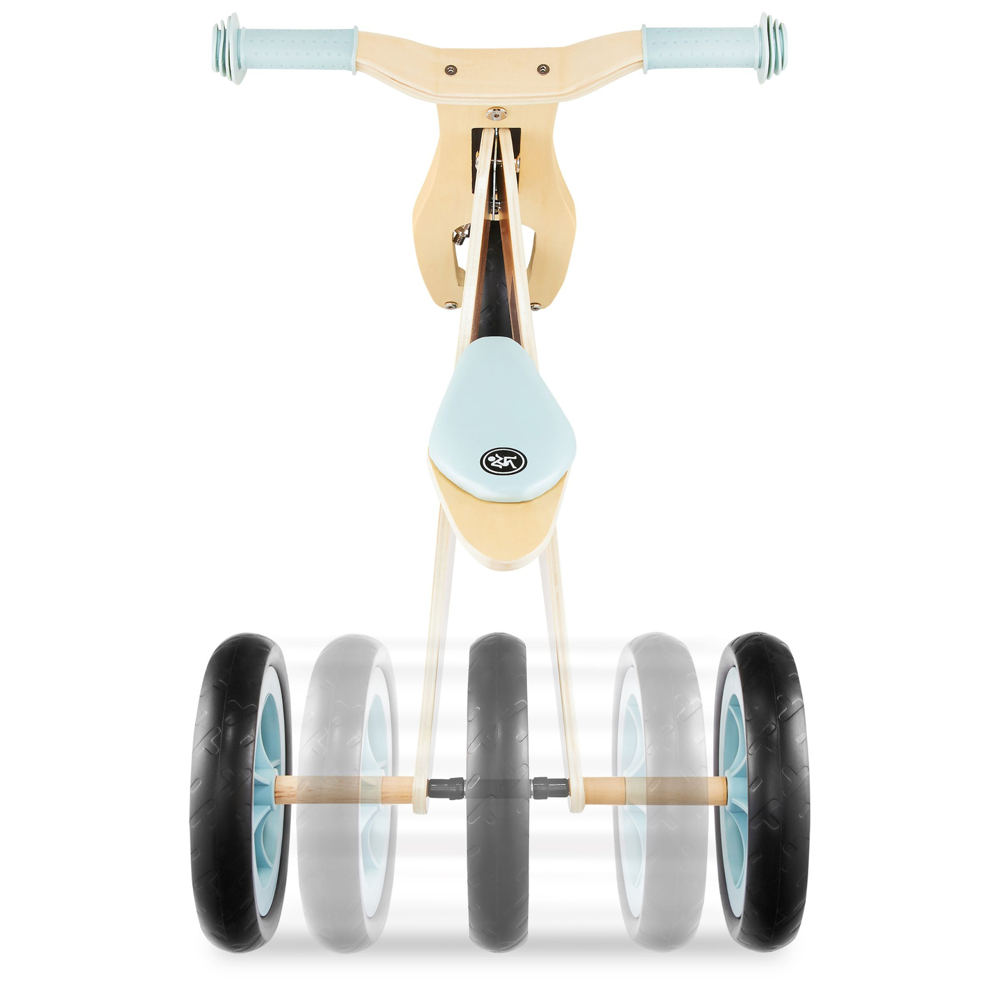 Trehjulet cykel og balancecykel i træ 2in1 - HyperMotion PERCY - blå