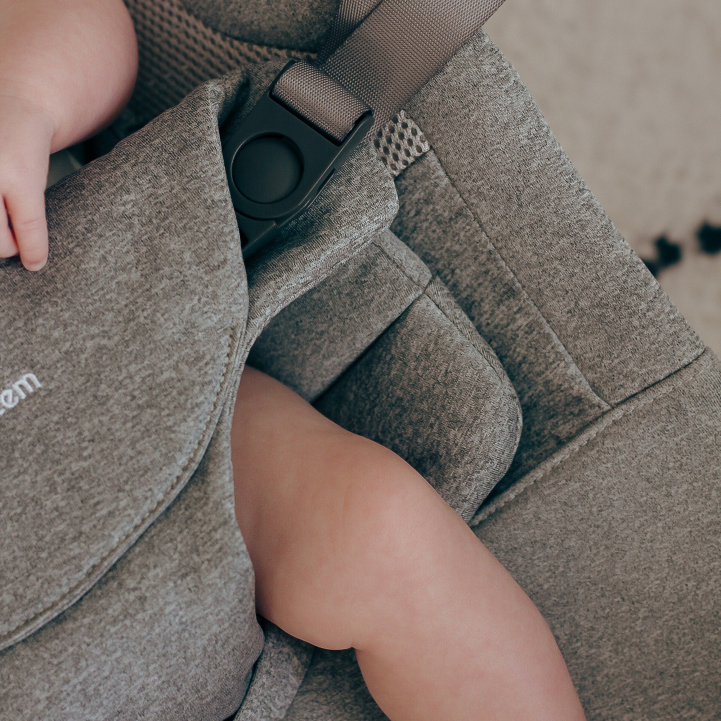 2-i-1-gyngestol Moby-System LILY - grå