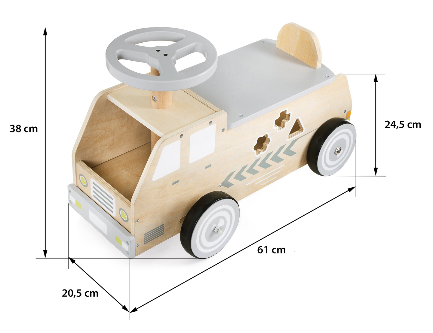 Træcykel, bil, bil med klodser