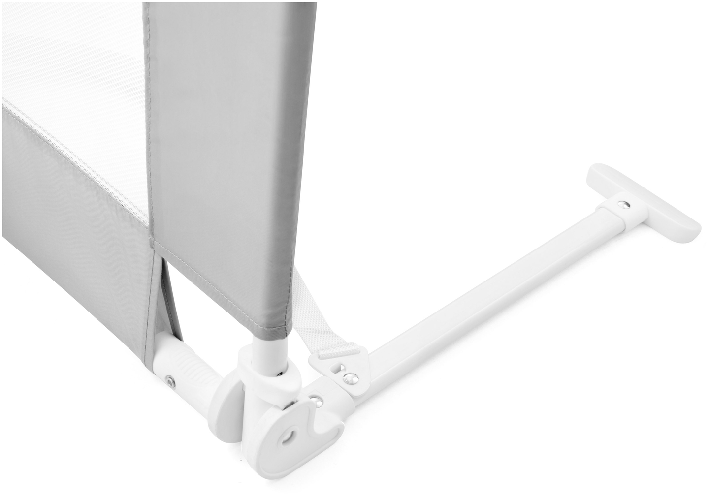 Sikkerhedsbarriere til sengen - sengegavl - grå