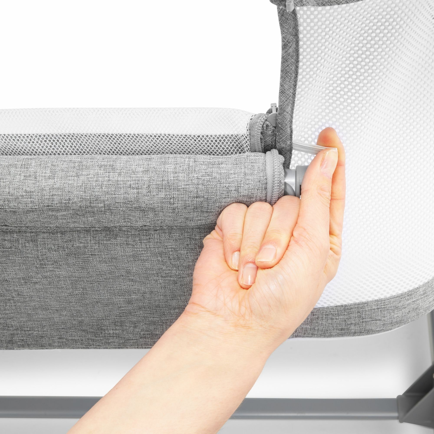 Udtræksseng Moby-System LUNA 3in1 - grå