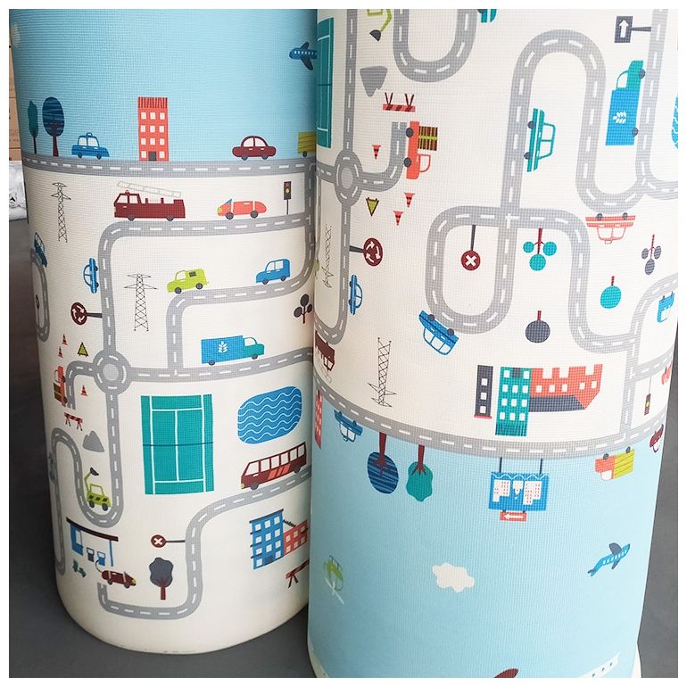 Dobbeltsidet skummåtte XXL - rulle 2 CM (vej og zigzags)