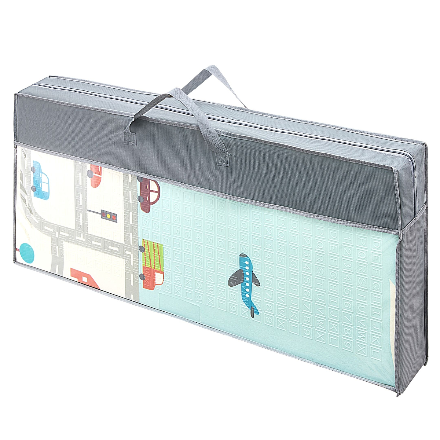 Dobbeltsidet skummåtte XXL - sammenfoldelig 1 CM (bjerg og vej)