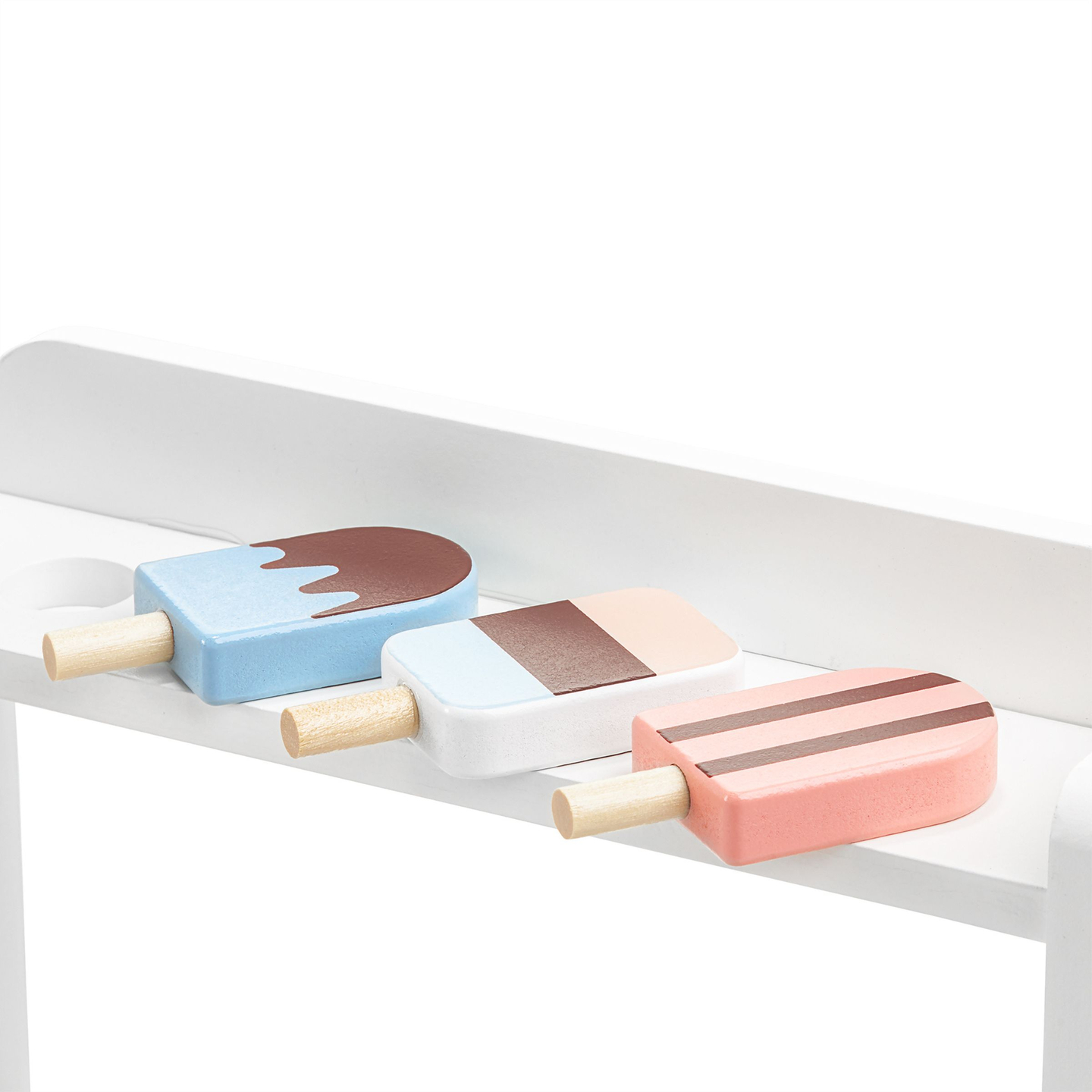 Isbar i træ med kaffemaskine - kaffebar med tilbehør