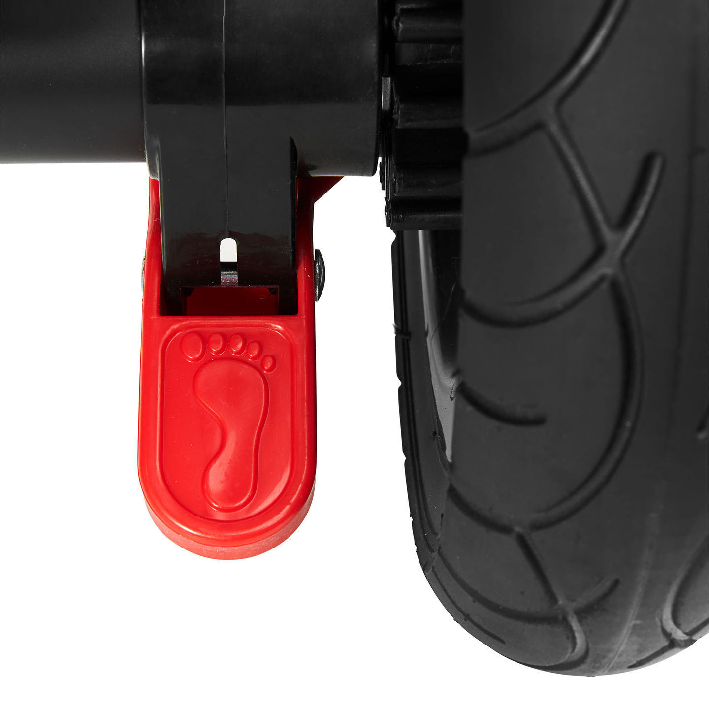 Trehjulet cykel til børn 1-4 år - TOBI FREY - grå farve - drejelig - pumpede hjul + skubber