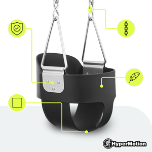 HyperMotion kædegynge til småbørn med højt ryglæn