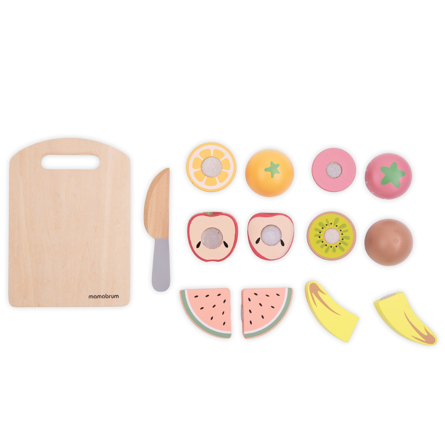 Skærefrugt i træ - sæt