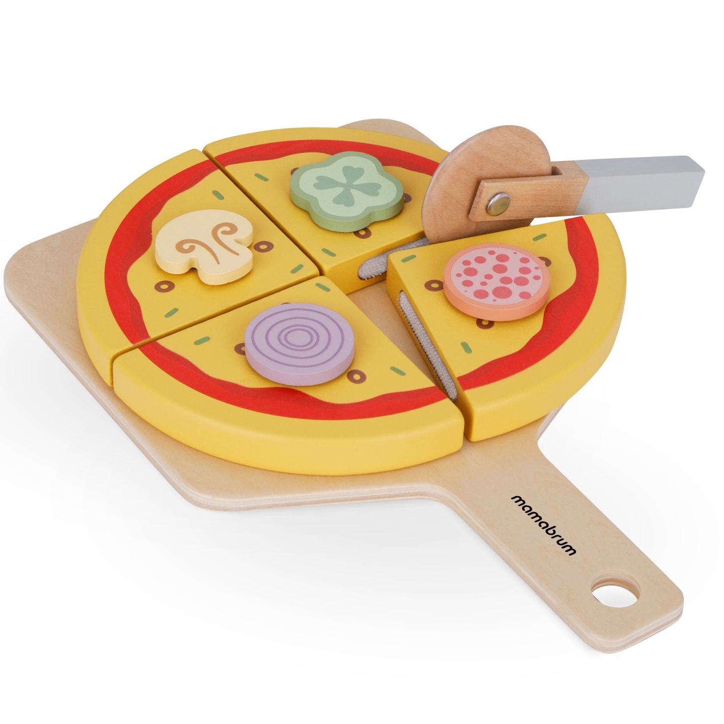 Pizzabagesæt i træ