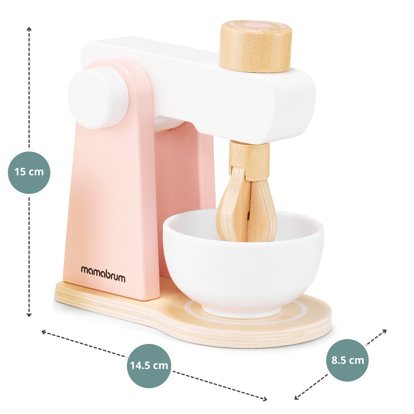 Dejmaskine i træ med tilbehør, til børn