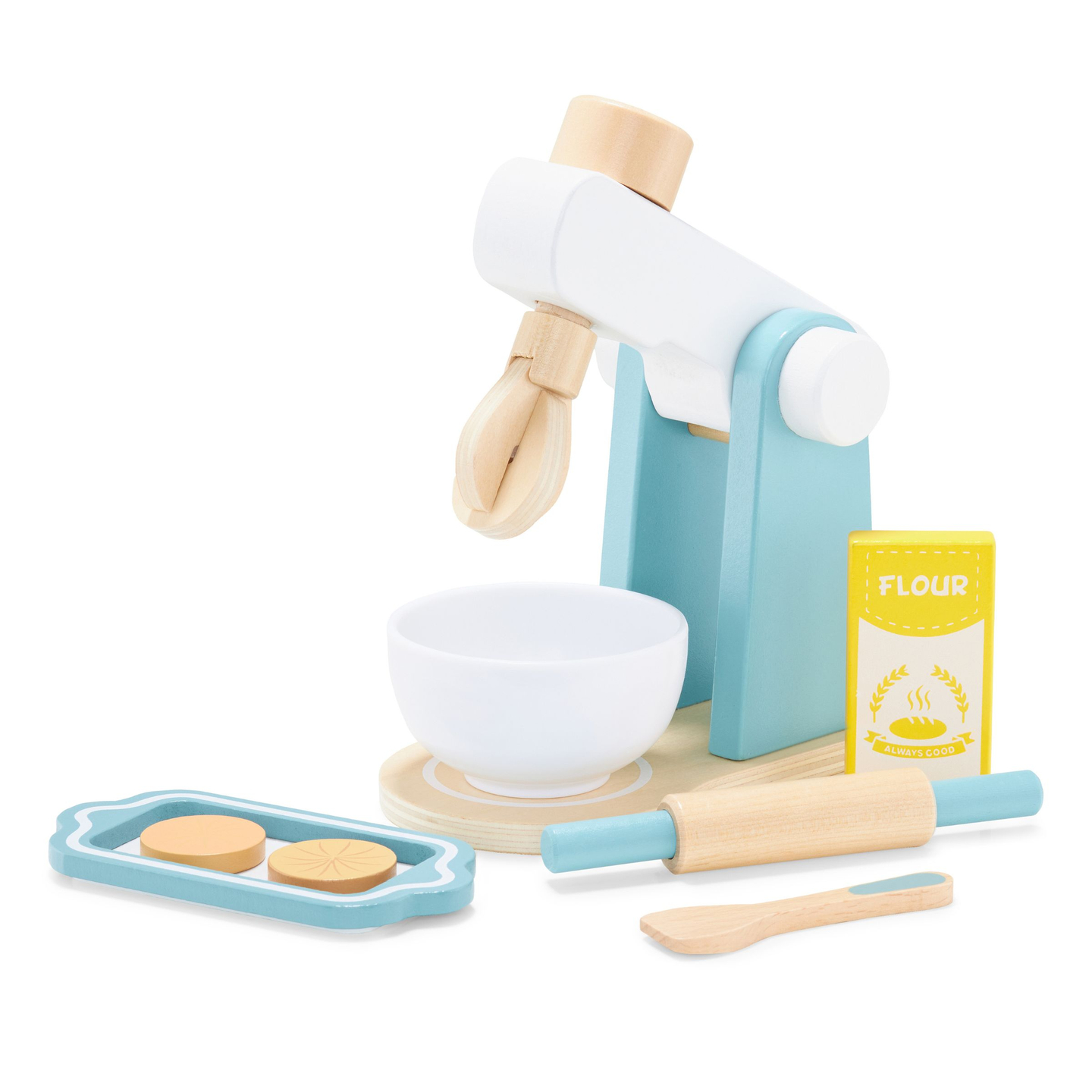 Træblander med tilbehør