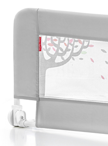 Sikkerhedsbarriere til sengen - sengegavl - grå