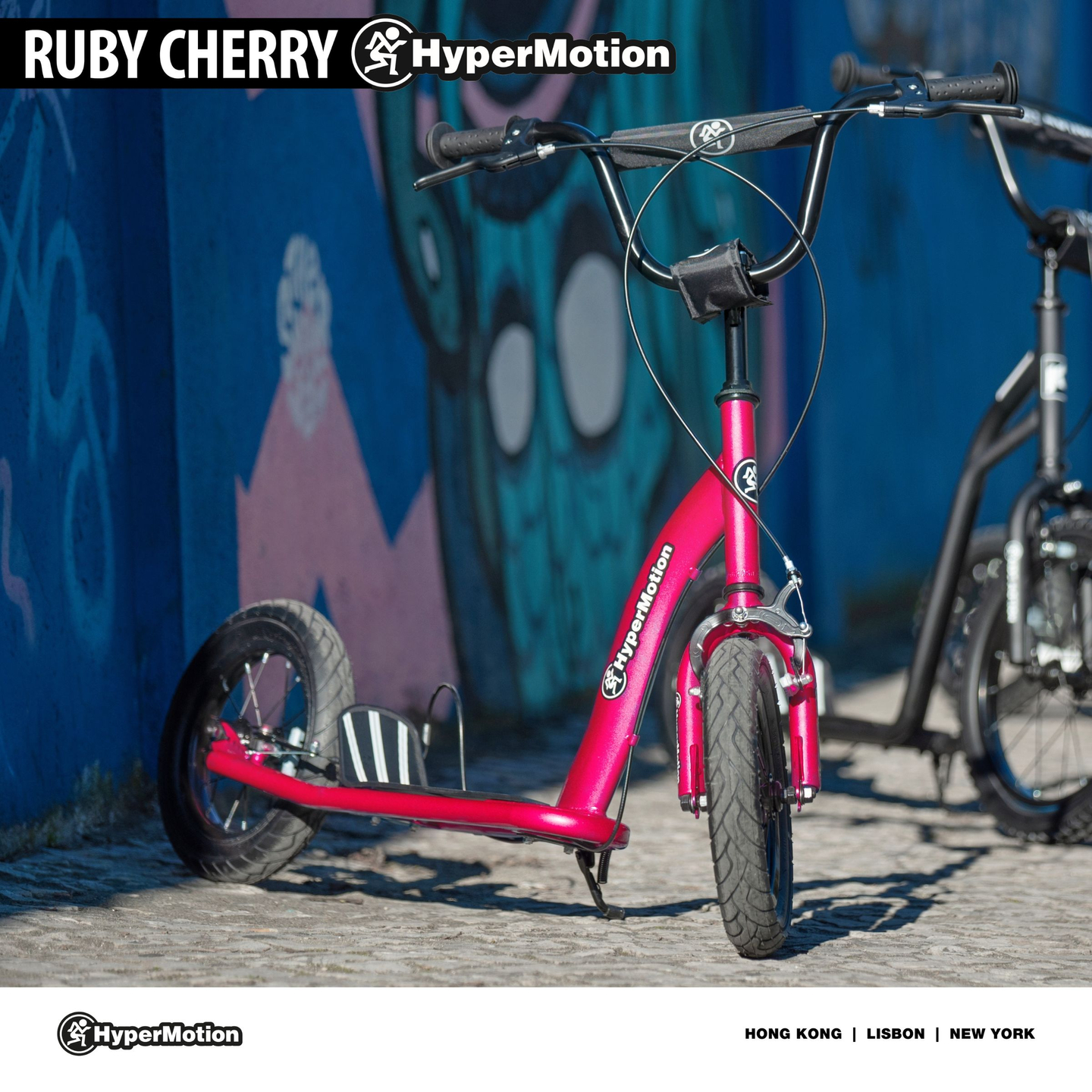 HyperMotion RUBY 12 scooter (30 cm oppustelige hjul) - fuchsia/magenta