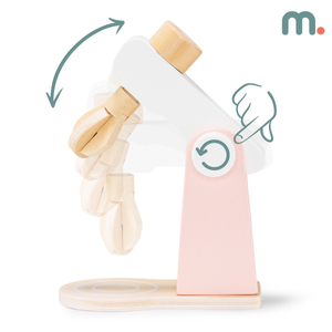 Dejmaskine i træ med tilbehør, til børn