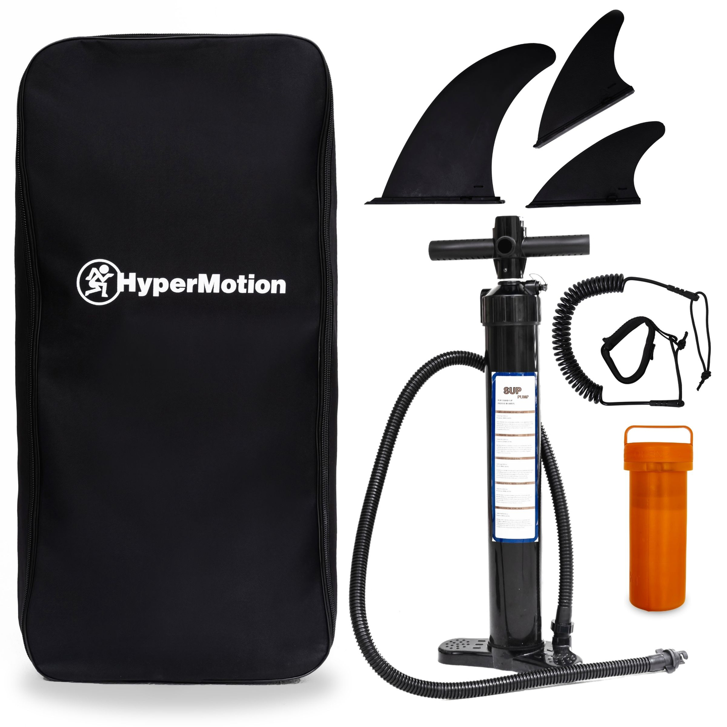 Oppustelig SUP Stand Up Paddle board 320cm med pagaj og sæde - HyperMotion WAVE BOOST PINK 320