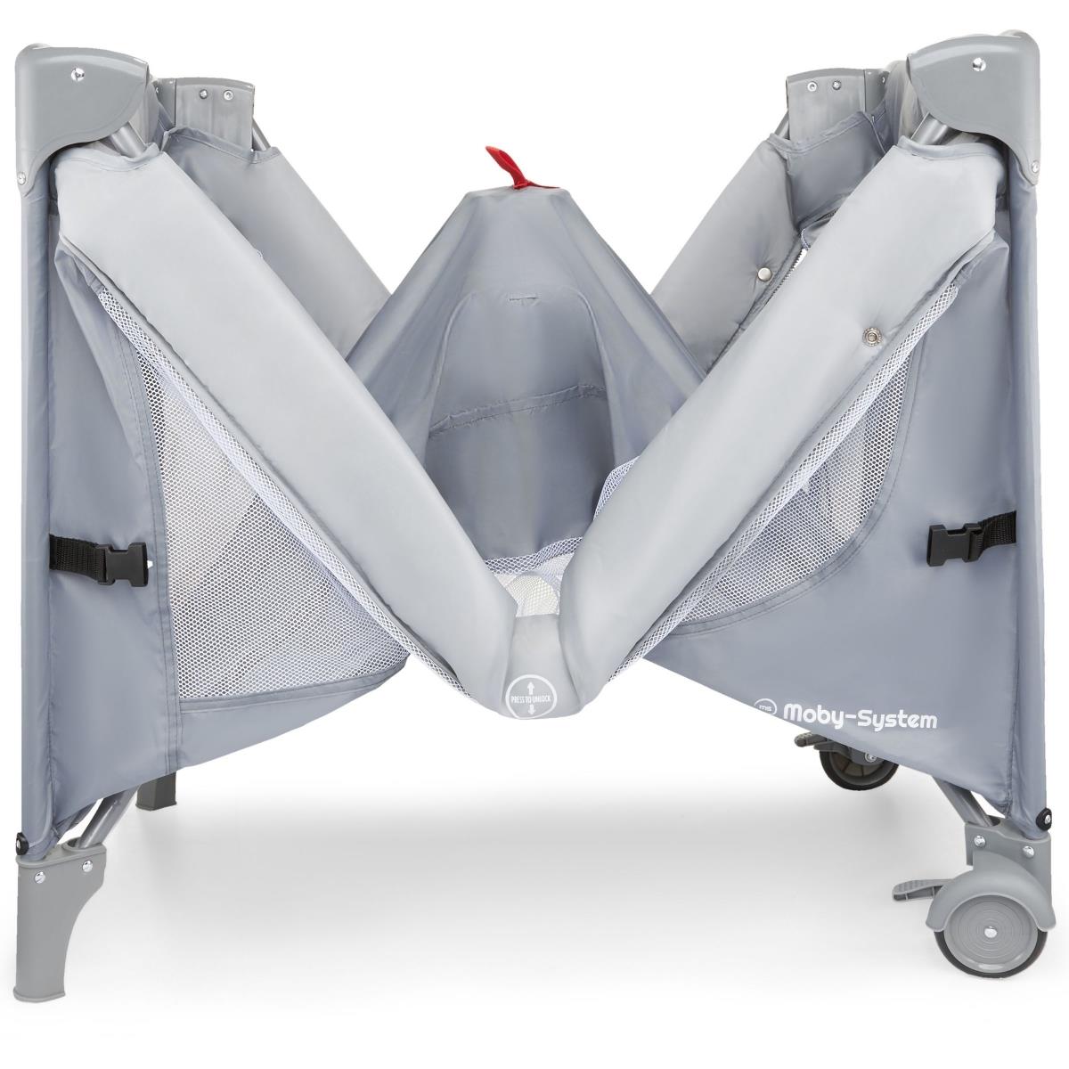 Closely 3-i-1-barneseng med puslebord, madras og bæretaske