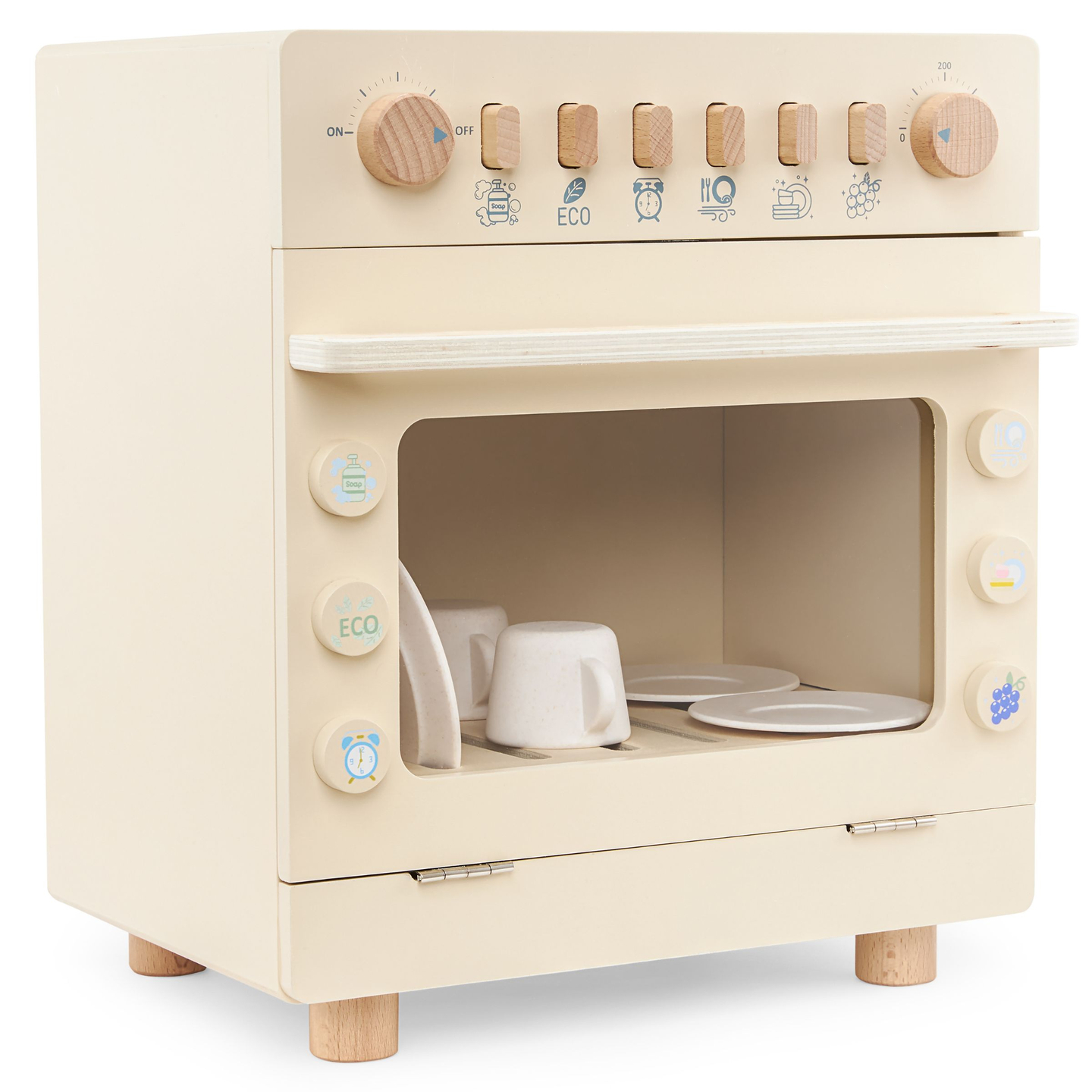 Træopvaskemaskine med tilbehør