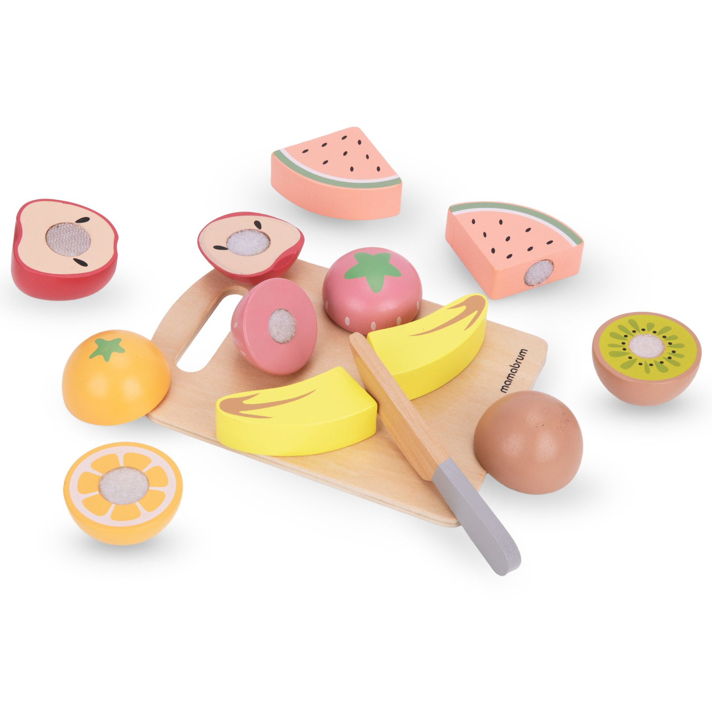 Skærefrugt i træ - sæt