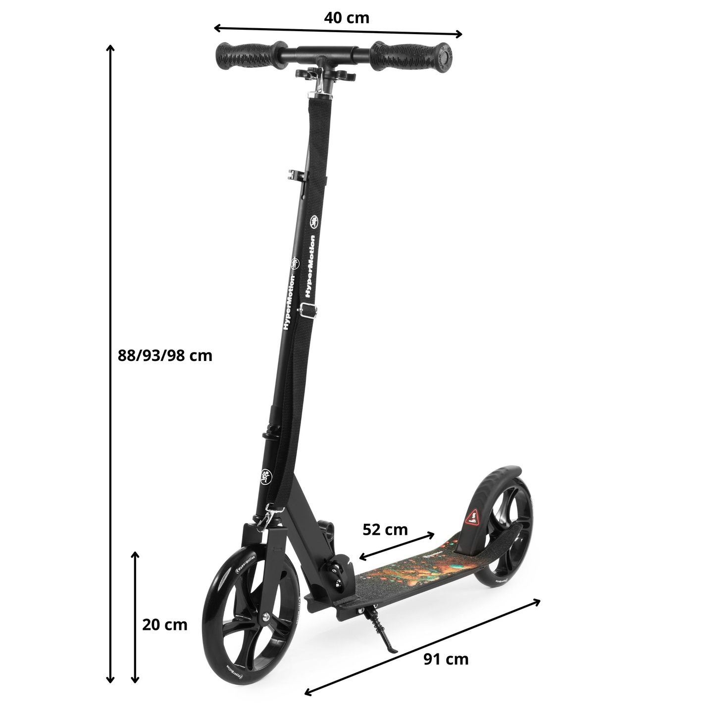 Tohjulet cityscooter VIBE Sort HyperMotion - 100kg