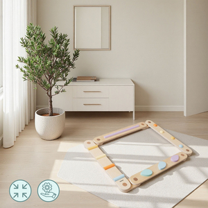 Stor sansesti i træ - balancebane - 9 elementer