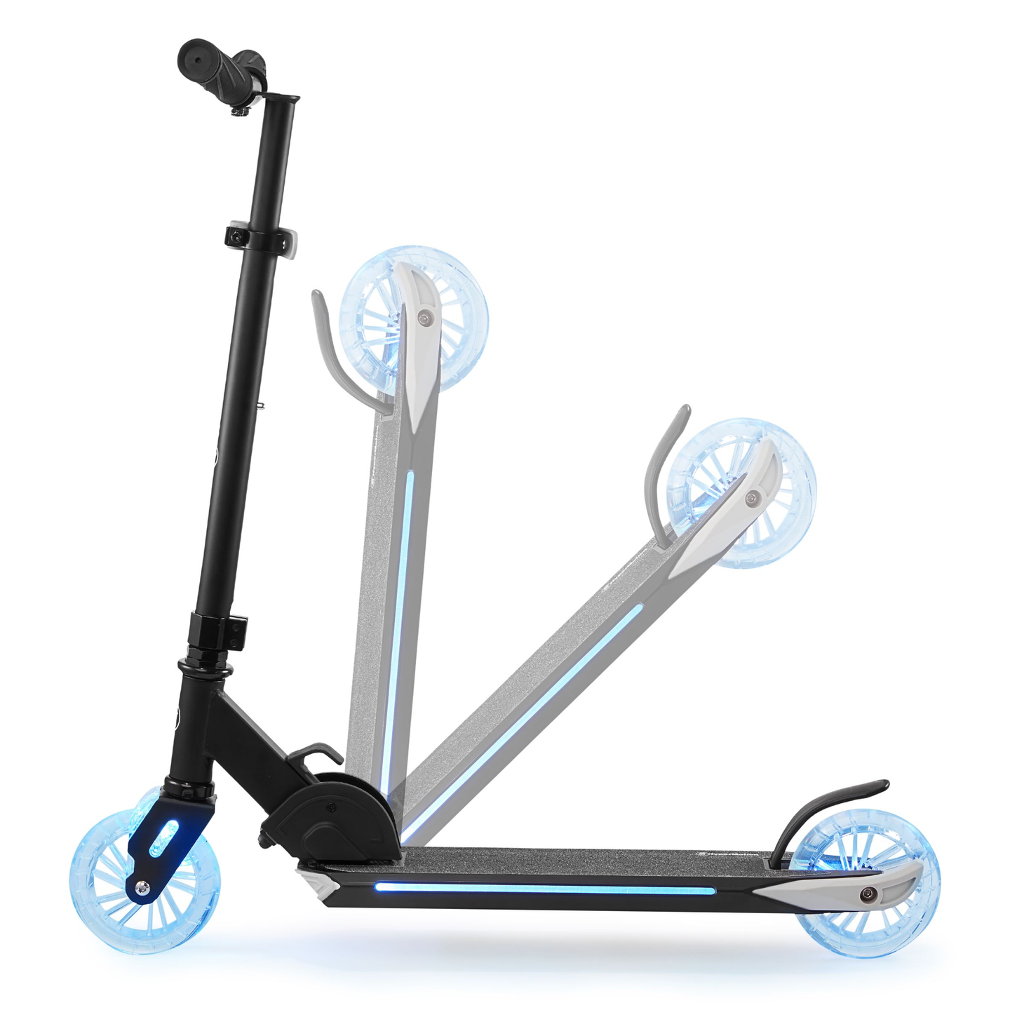 Tohjulet løbehjul med LED-foldelys - HyperMotion Ice Flash