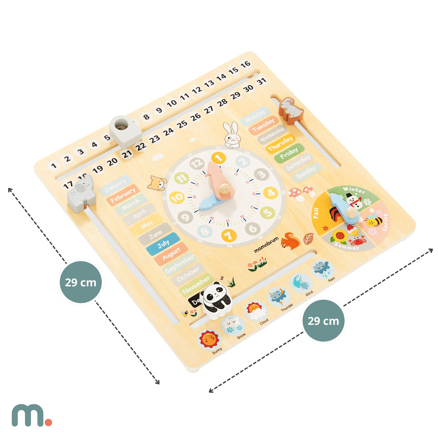 Børnekalender i træ 6i1