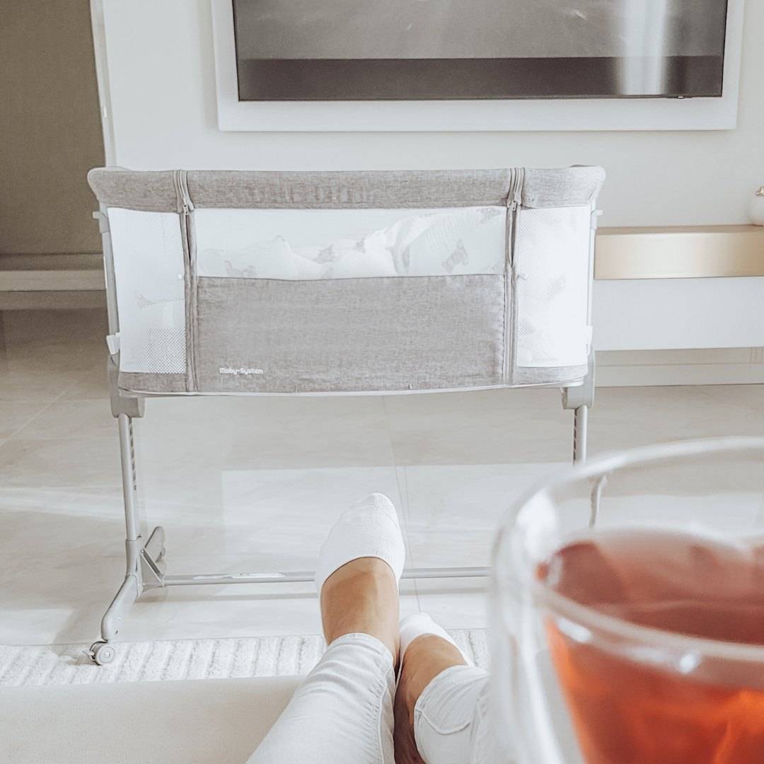 Udtræksseng Moby-System LUNA 3in1 - grå