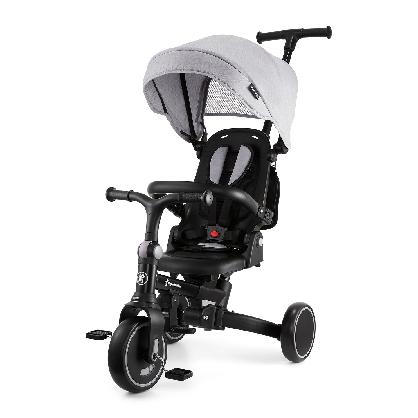 8-i-1 multifunktionel trehjulet cykel TOBI FOREST - grå