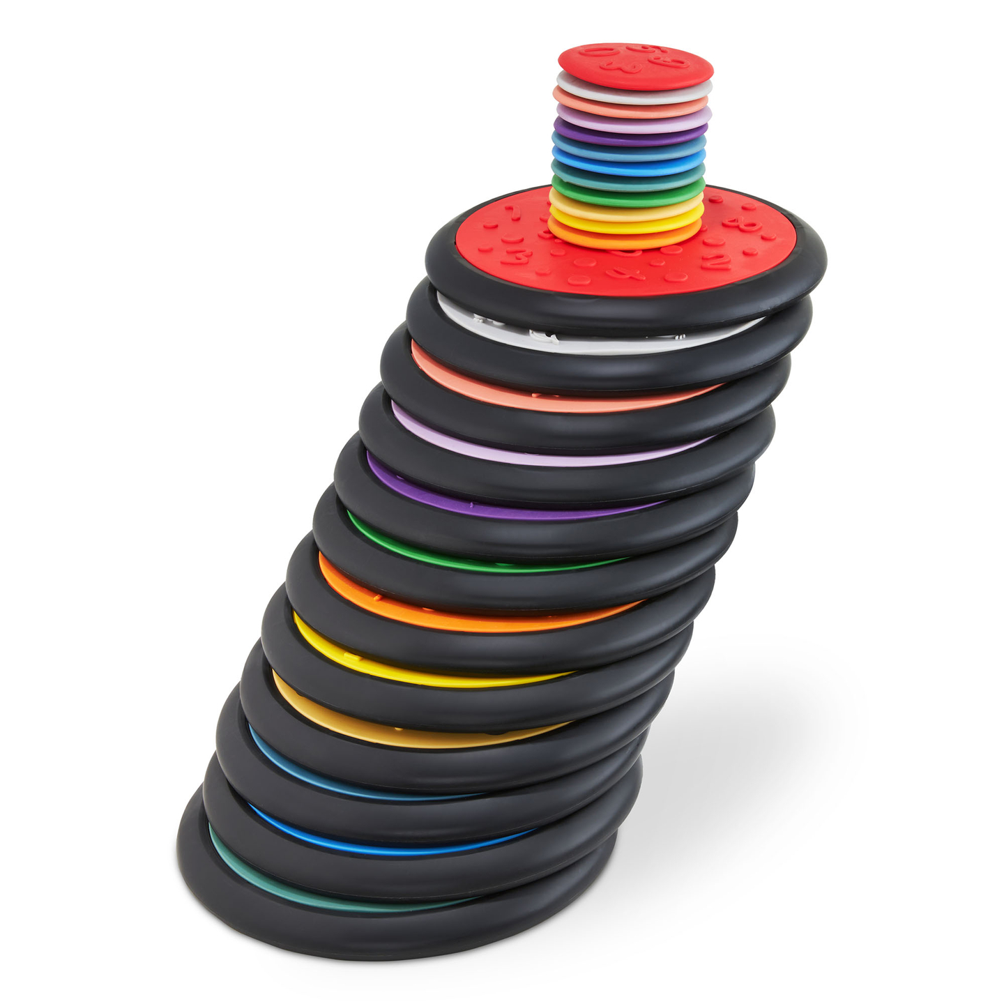 Farverige sanseskiver til børn - 24 stk