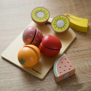 Skærefrugt i træ - sæt