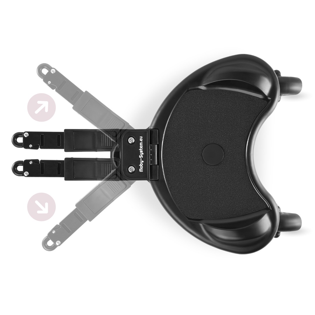 MR BUGGY kørestolsforlænger med sæde - LED-hjul