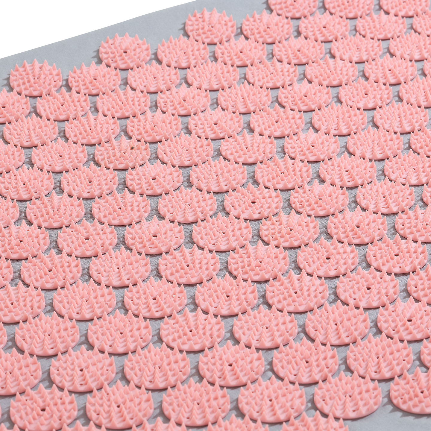 Stor akupressurmåtte med pude og betræk - 130 cm HyperMotion grå og pink