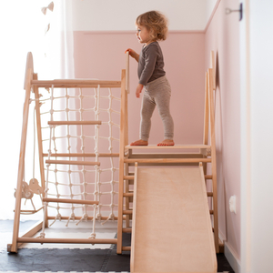 Hjemme-legeplads i træ XL 5in1