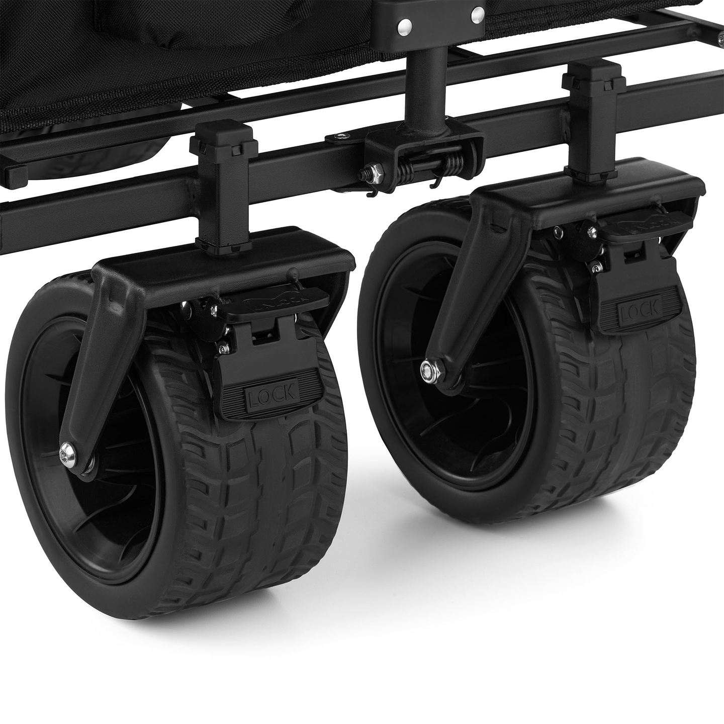 HyperMotion foldbar strandkørestol - sort, 120 kg