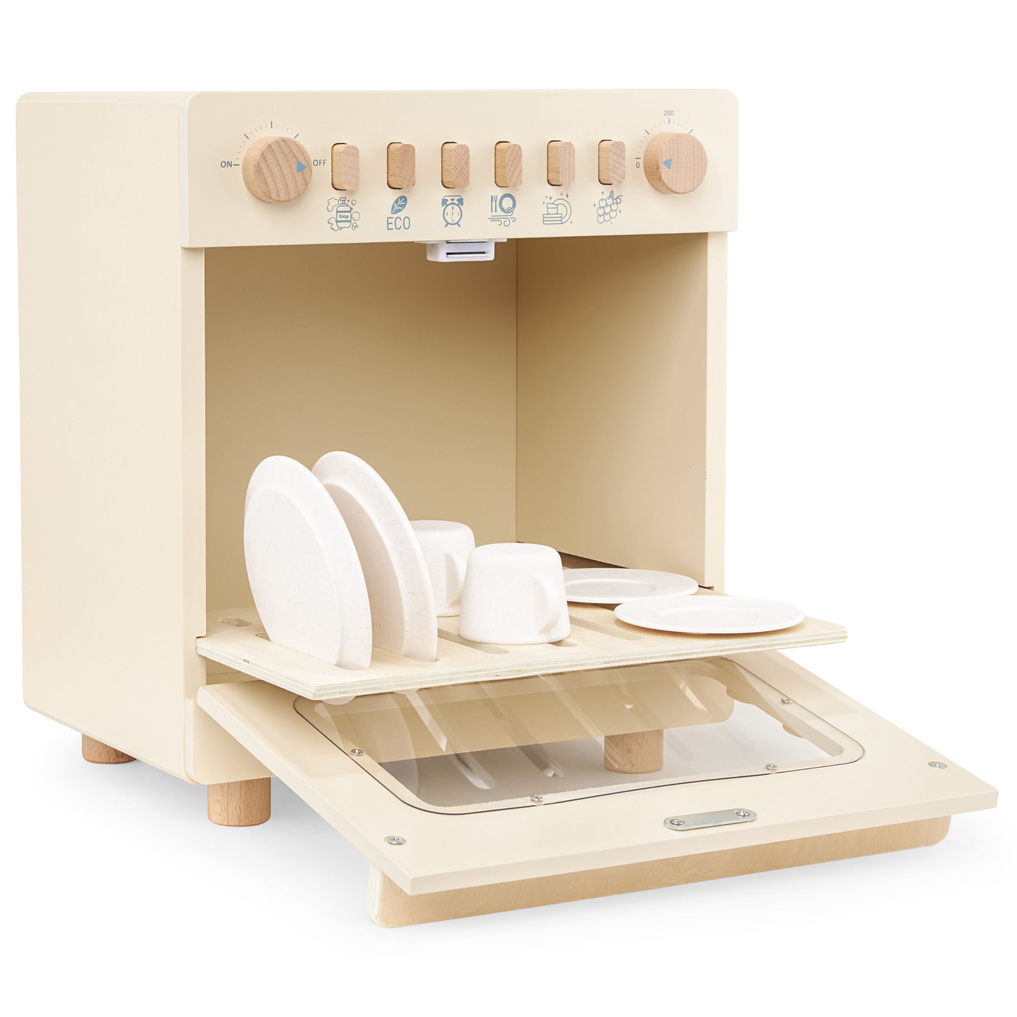 Træopvaskemaskine med tilbehør