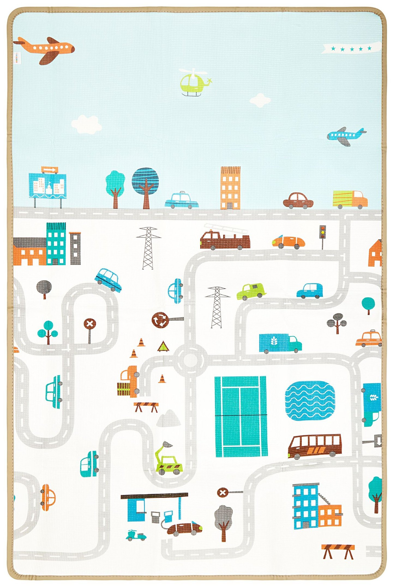 Dobbeltsidet skummåtte - eventyrland / vinterby