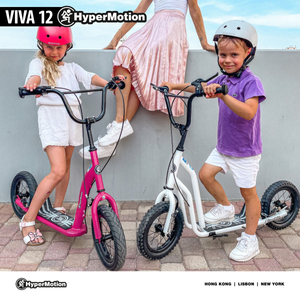 HyperMotion VIVA 12 scooter (30 cm pumpede hjul) - Hvid