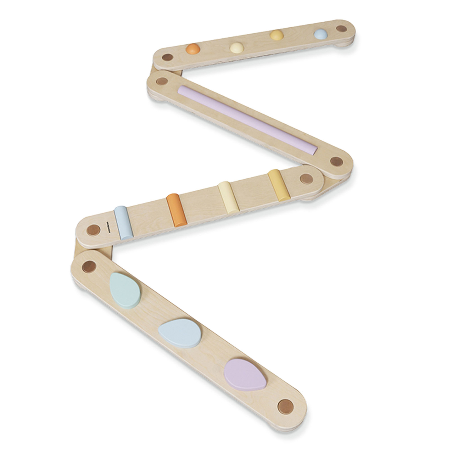 Stor sansesti i træ - balancebane - 9 elementer