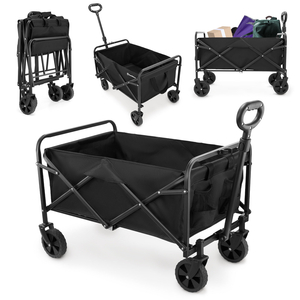 HyperMotion foldbar strandkørestol - sort, 80 kg