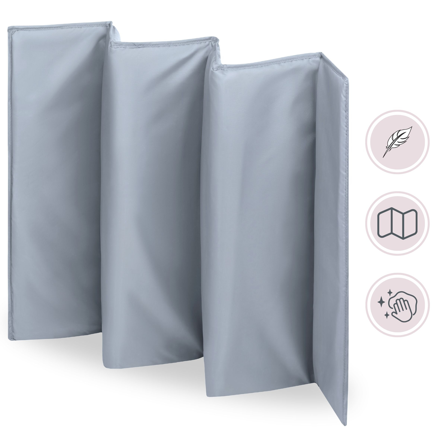 Rejseseng / kravlegård 2 plan med puslebord, tag og Happy Traveler BASIC PLUS madras - grå