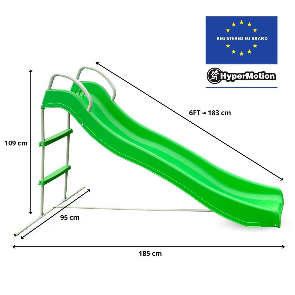 Stor haverutsjebane med stige til børn