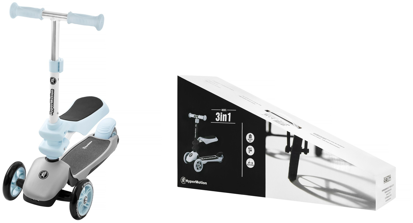 HyperMotion 3in1 balance trehjulet cykel - blå