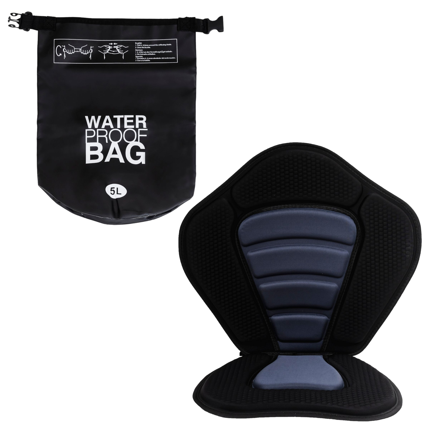 Oppustelig SUP Stand Up Paddle board 320cm med pagaj og sæde - HyperMotion WAVE BOOST 320