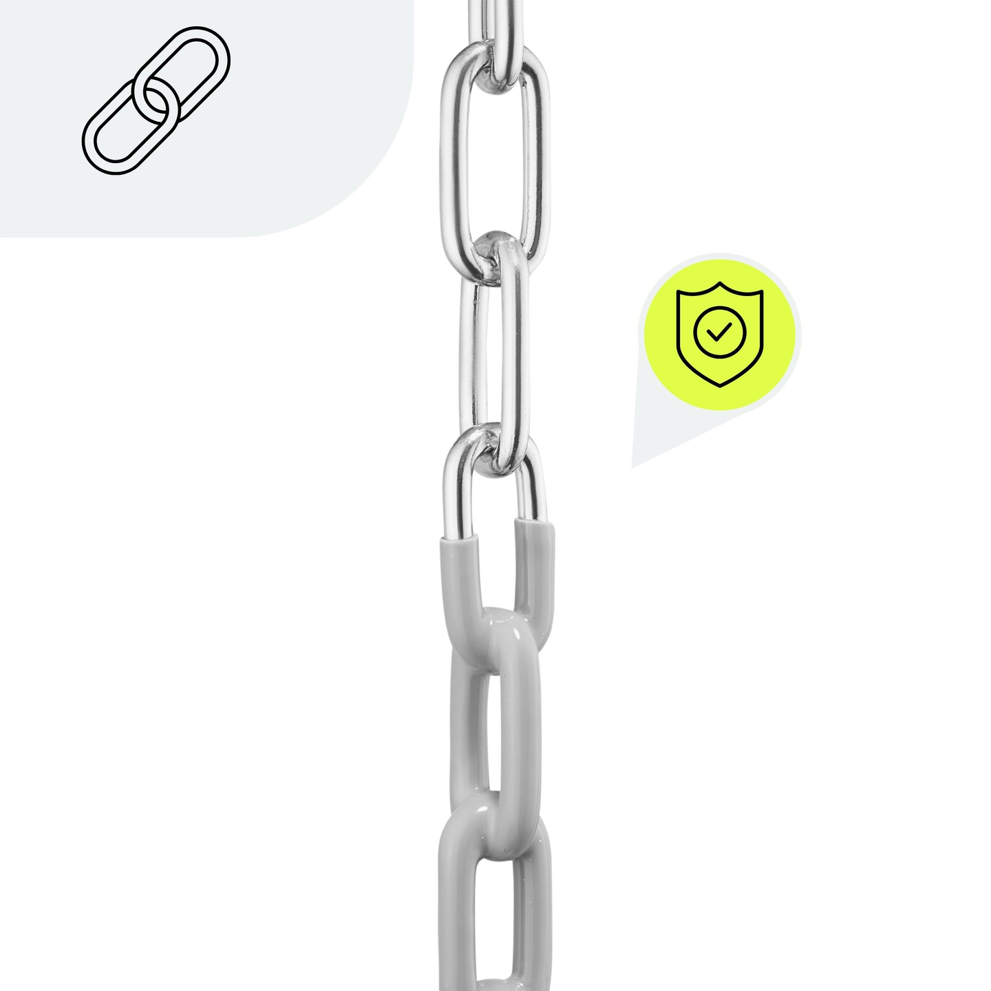 HyperMotion kædegynge til småbørn med højt ryglæn