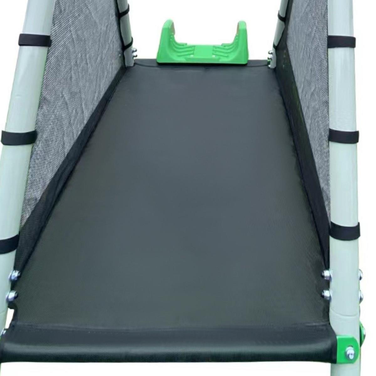 XXL havelegeplads til børn med gynge, gymnastik trapez og rutsjebane