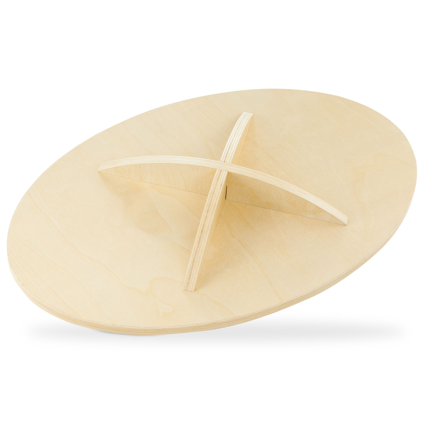 Balancebræt i træ med labyrint og bolde - balancevippe