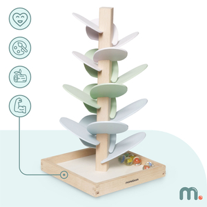 Kulodrome i træ - lydtræ med bolde